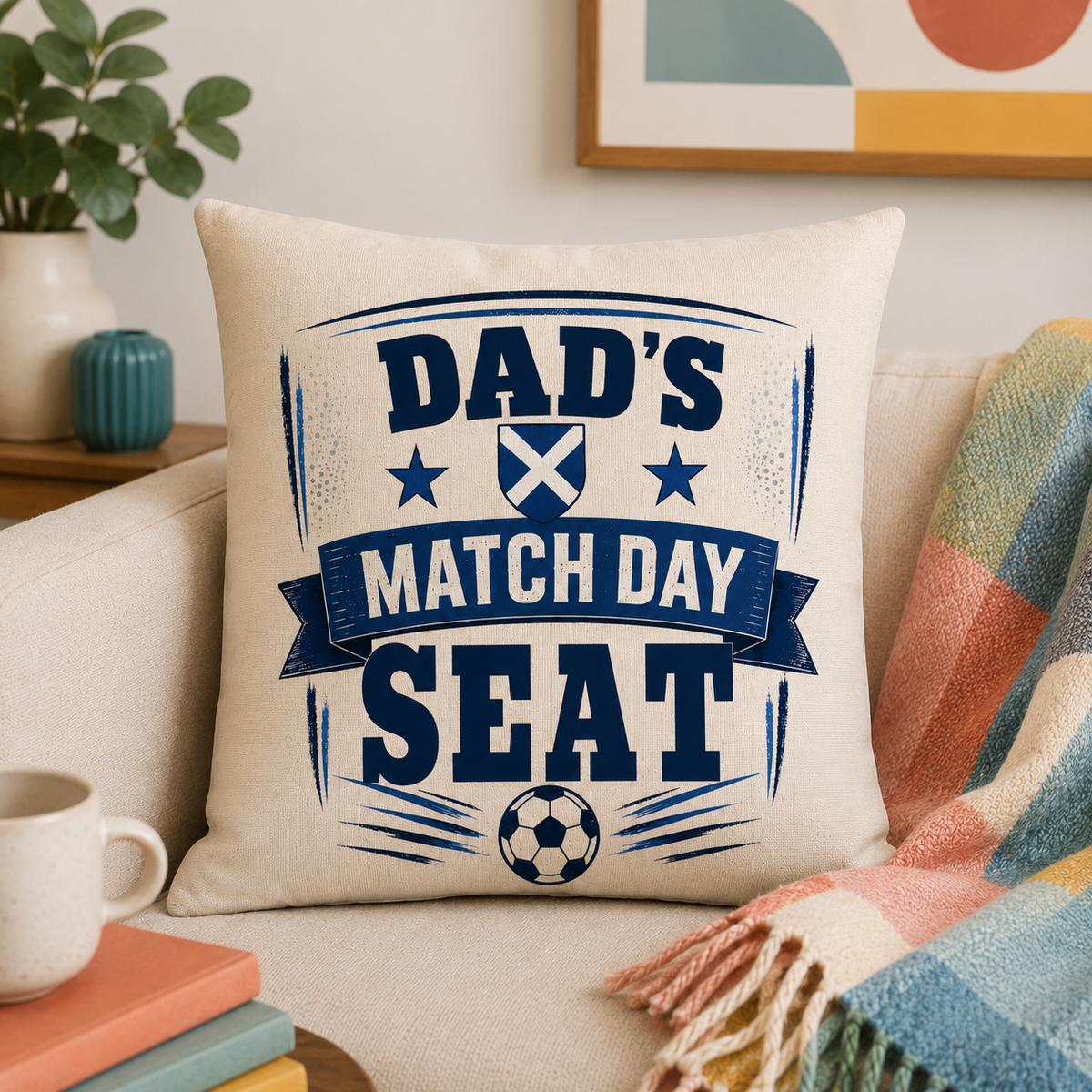 Scotland Match Day Seat Personalised Cushion