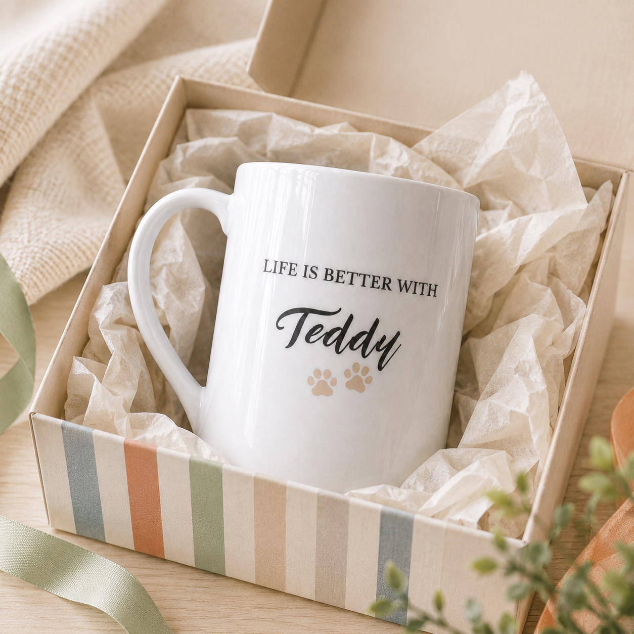 Life Is Better With Personalised Pet Mug