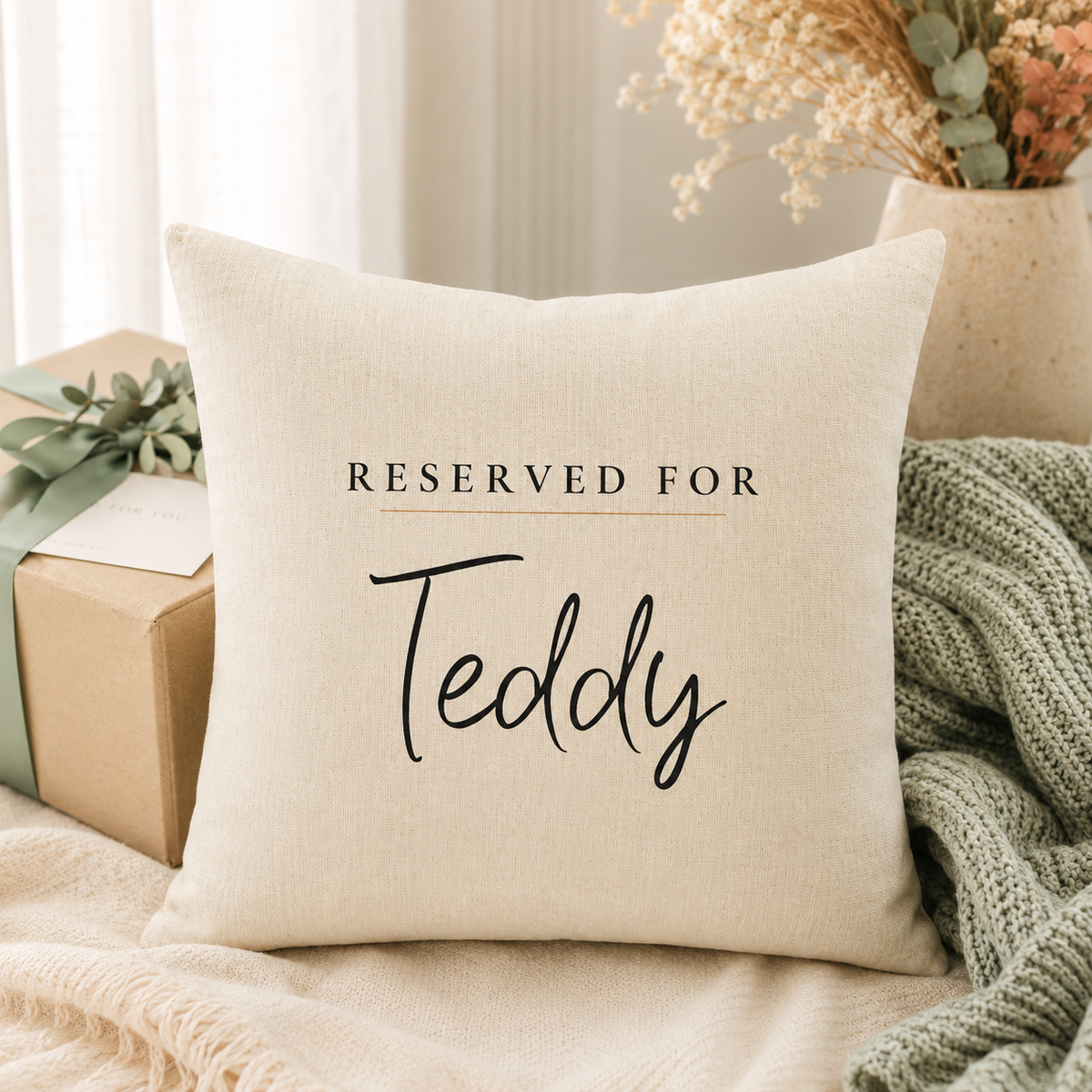 Personalised Reserved Pet Cushion