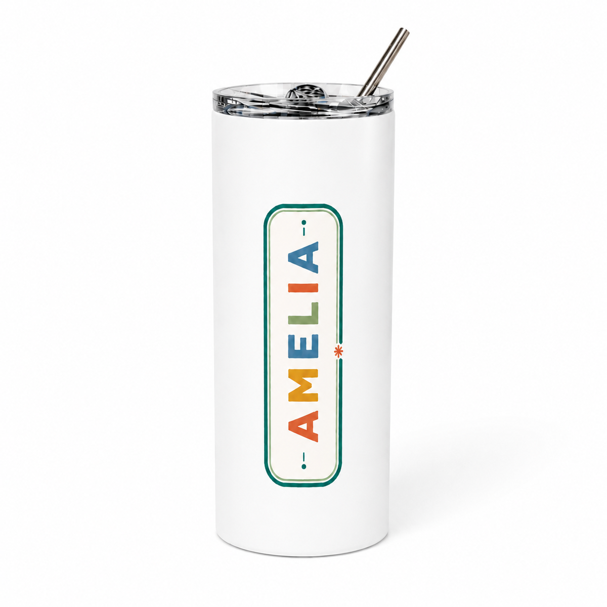 Personalised Retro Name  Tumbler
