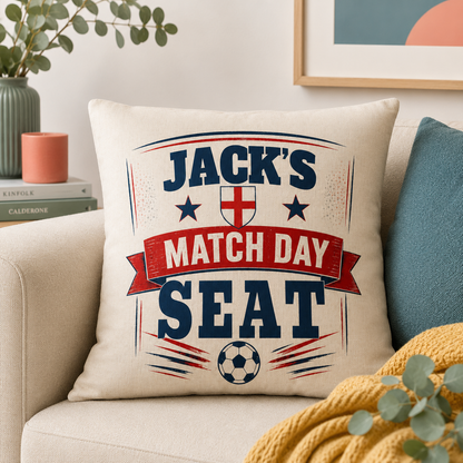 Match Day Seat Personalised Cushion