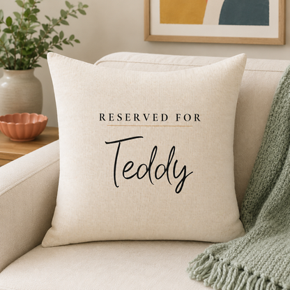 Personalised Reserved Pet Cushion