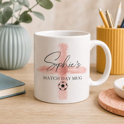 Personalised England Match Day Mug
