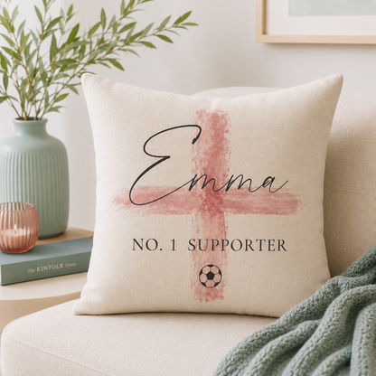 Personalised No. 1 Supporter Cushion