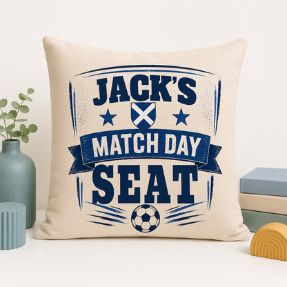 Scotland Match Day Seat Personalised Cushion