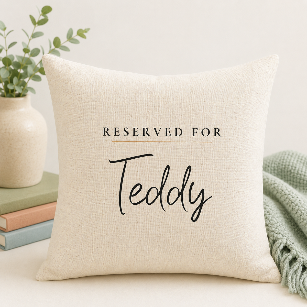 Personalised Reserved Pet Cushion