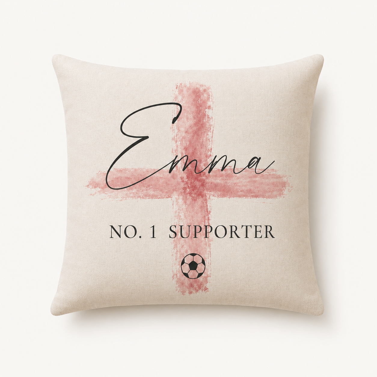 Personalised No. 1 Supporter Cushion