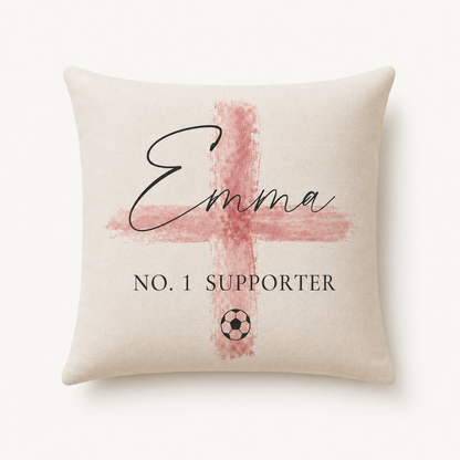 Personalised No. 1 Supporter Cushion
