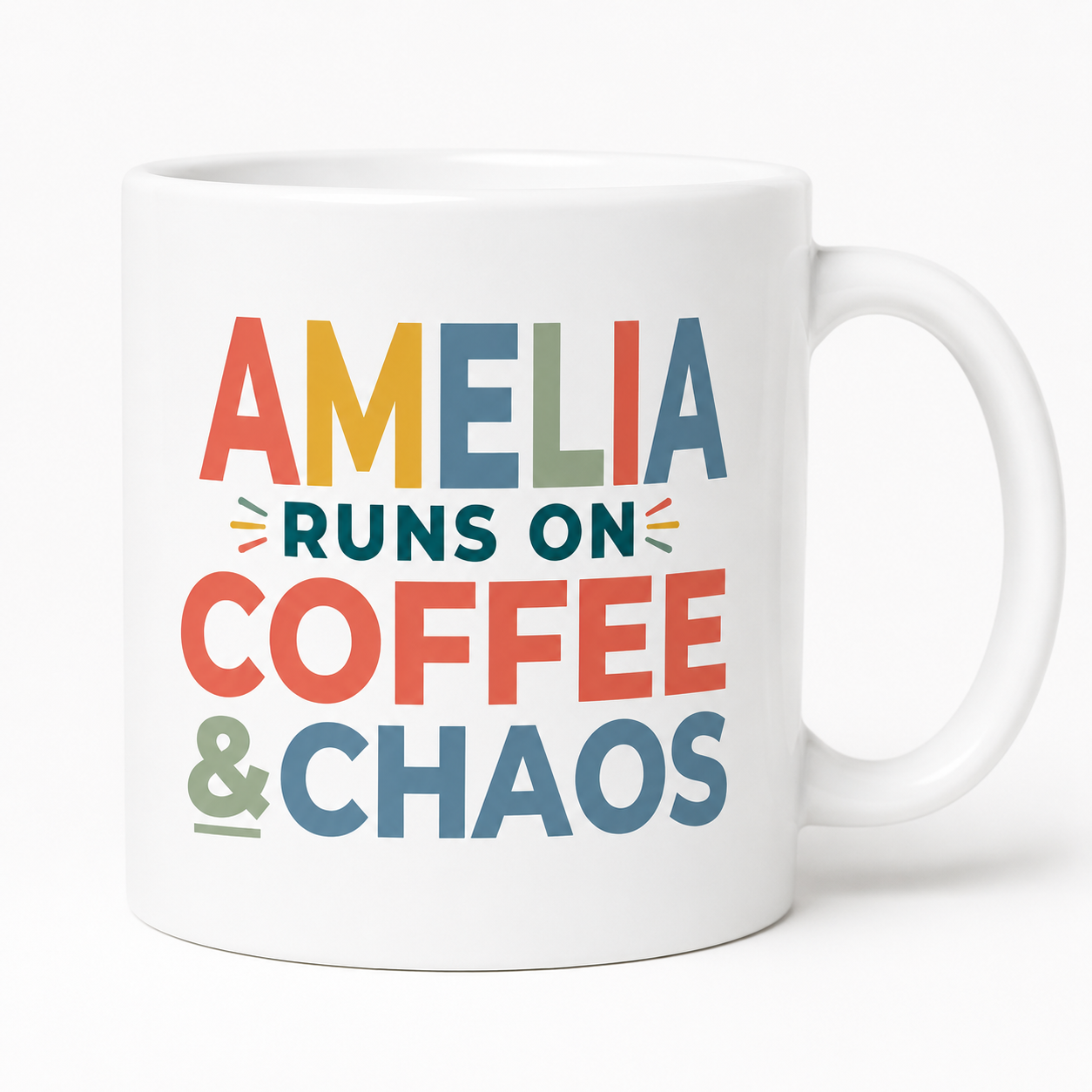 Personalised Coffee & Chaos Mug