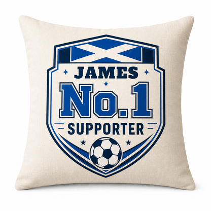 No.1 Scotland Supporter Personalised Cushion
