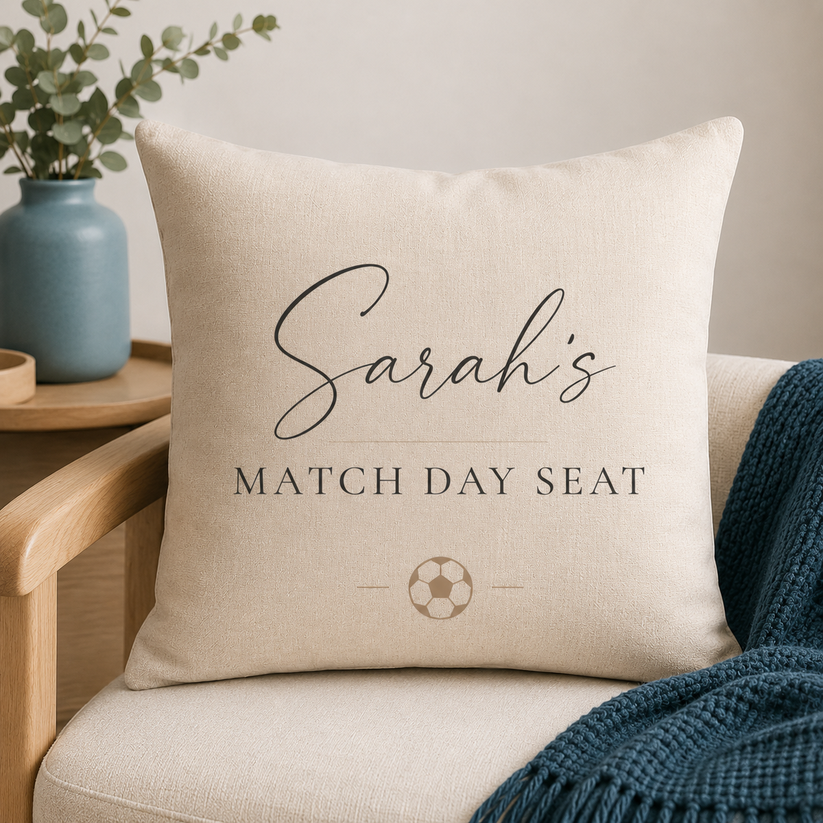 Match Day Seat Personalised Cushion