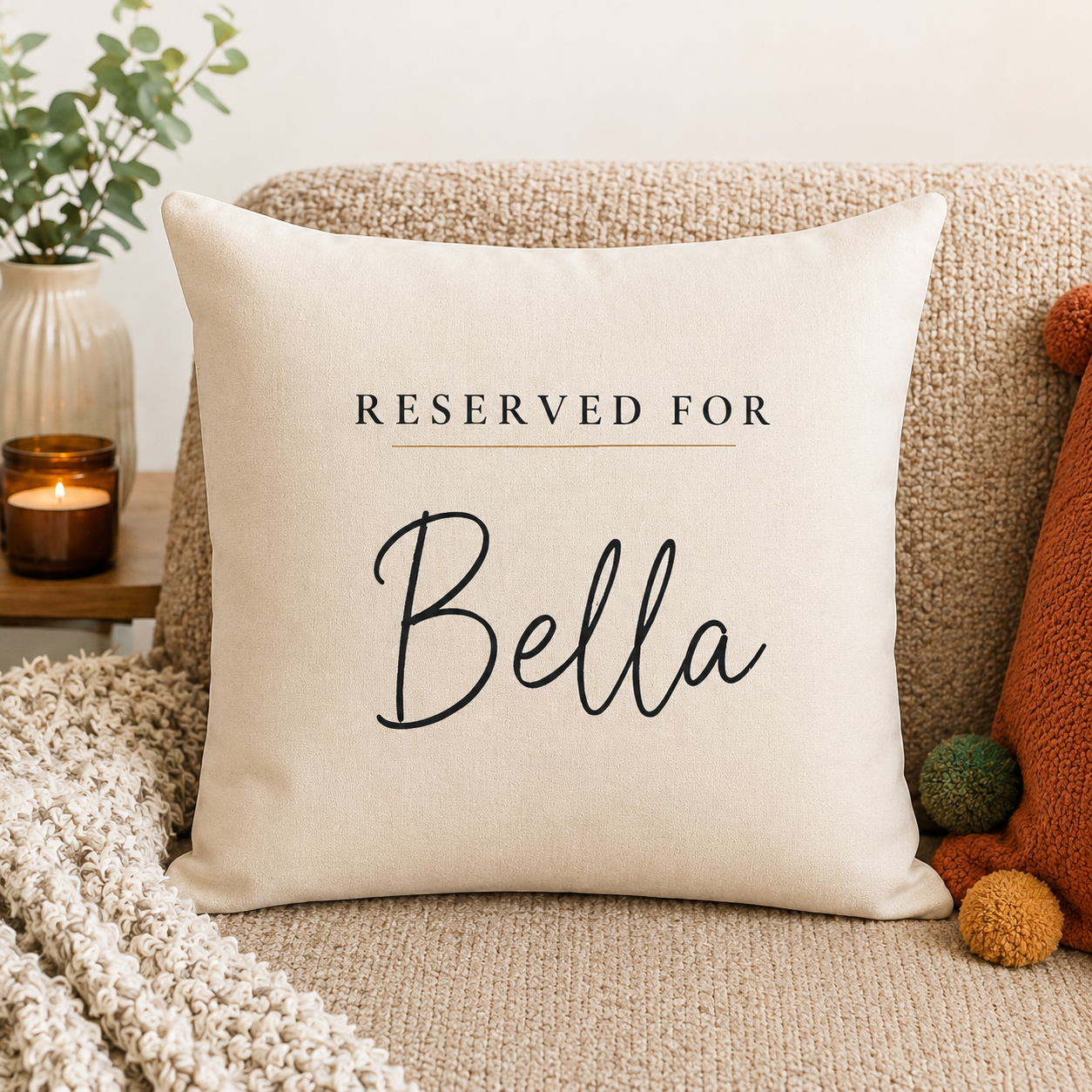 Personalised Reserved Pet Cushion