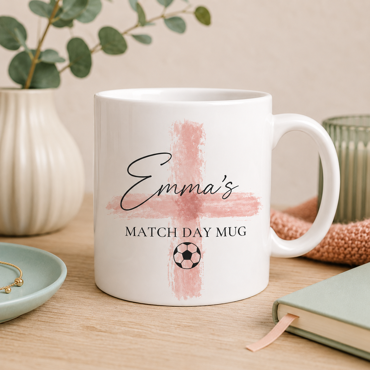 Personalised England Match Day Mug