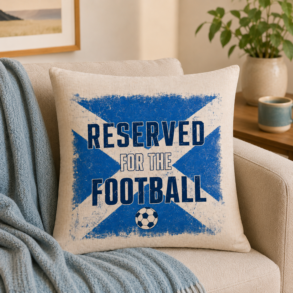 Reserved For The Football Scotland Cushion