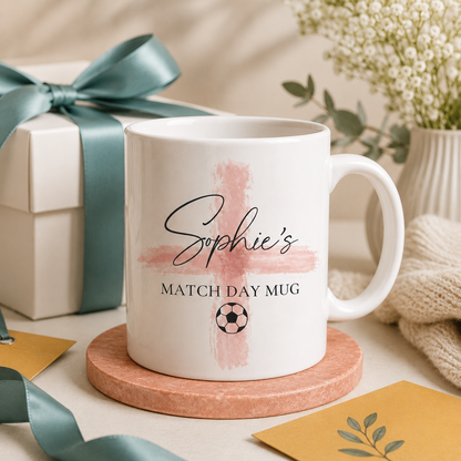 Personalised England Match Day Mug