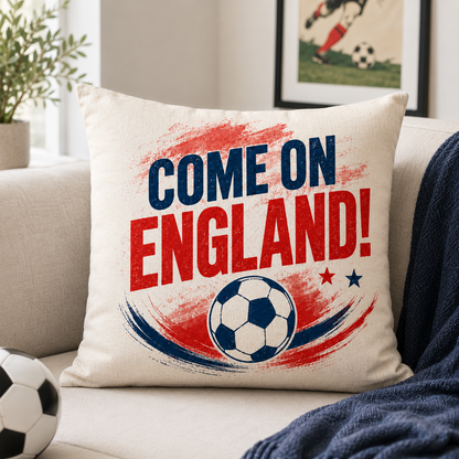 Come On England Football Cushion