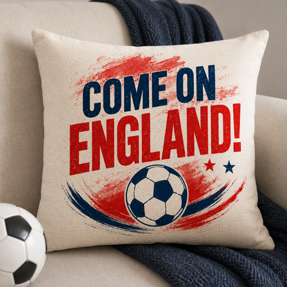 Come On England Football Cushion