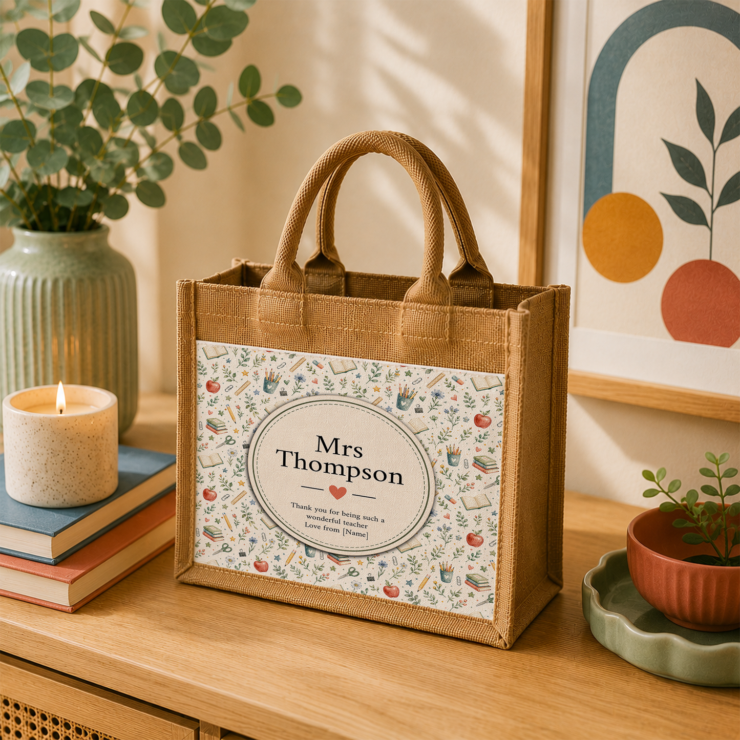Little Apples Teachers Jute Bag